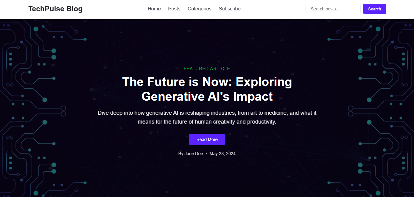 blog theme